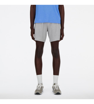 Sport Essentials Heathertech 7 grey shorts