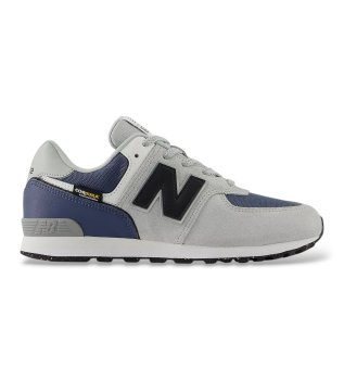 Gray, blue 574 Lace sneakers