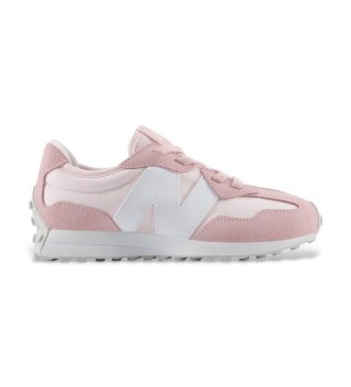 Ténis de pele 327 Bungee Lace rosa