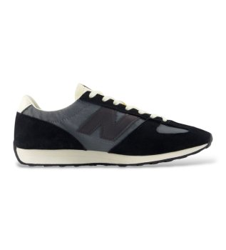 Zapatillas de piel 471 negro