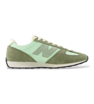 Zapatillas de piel 471 verde