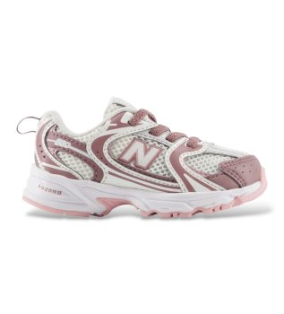 Ténis de pele 530 Bungee Lace bege