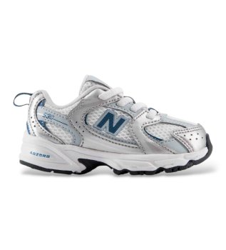 Sneaker aus Leder 530 Bungee Lace weiß, silber