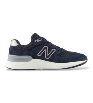 Fresh Foam X Walking 880 v7 leren sportschoenen, marineblauw