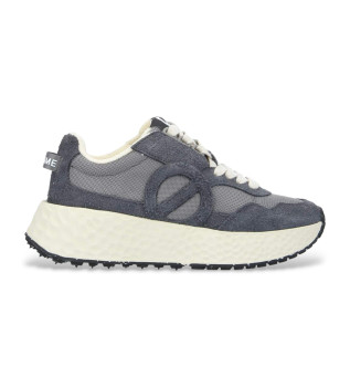 Carter Jogger Leder Turnschuhe blau grau
