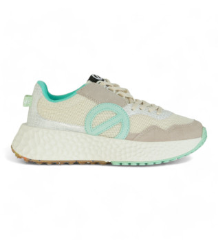 Buy NO NAME Carter Jogger leather trainers beige,green