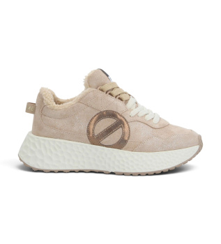 Baskets en Cuir Carter Jogger Crystal Cocoon nude