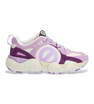 Krazee Runner - Baskets en cuir lilas