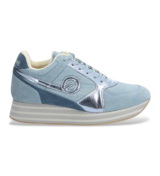 Parko Jogger Leder Turnschuhe blau