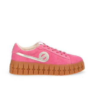 Pink vintage style Play leather trainers