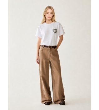 Pantalon large Grammo marron
