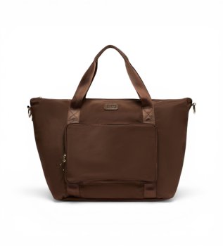 Saco de viagem dobr�vel castanho