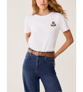 T-shirt Pbbsole branca