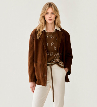 Chaqueta de cuero Pbbpala marrón