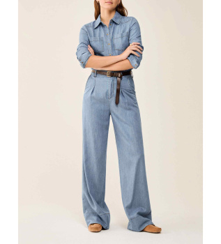 Jeans Weites leichtes Denim PBBCOMMA blau