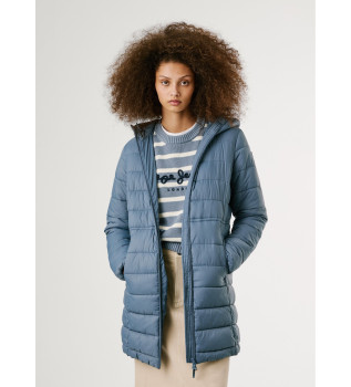 Sally Coat Long bleu