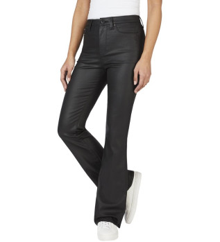 Jeans Skinny Fit Flare Uhw negro