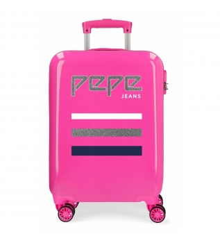 Etui cabine Pepe Jeans World rigide 34L fuchsia -38x55x20cm