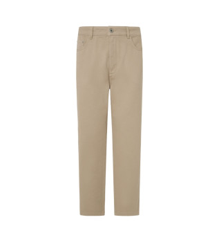 Calças regulares Five bege