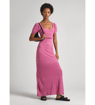 Pink openwork dress