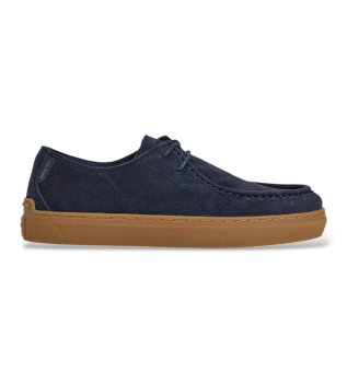 Lædersneakers Camden North marineblå