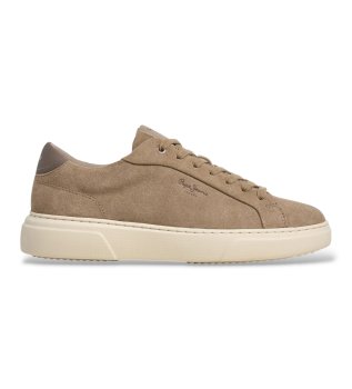 Sneakers i læder Colins Basic beige