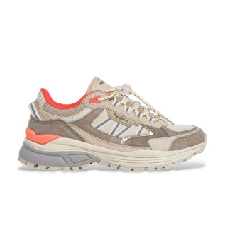 Zapatillas de Piel Darren Trek beige