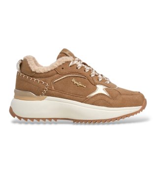 Kimi One brown leather sneakers