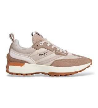 Lucky Cold beige skind sneakers
