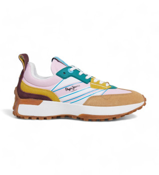 Skórzane sneakersy Lucky Rise w kolorze różowym