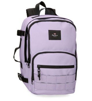 Plecak Aris 40cm liliowy