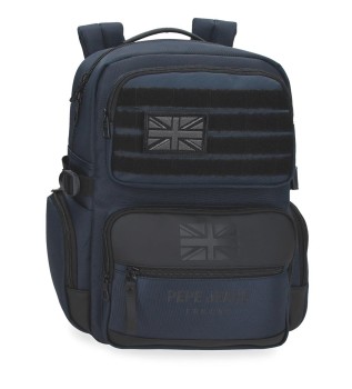 Bromley 24 navy backpack computer bag