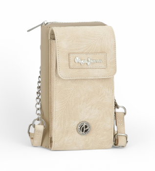 Jana beige Handy- und Kartenhaltertasche