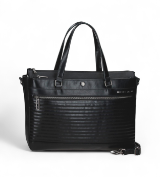 Borsa per computer adattabile 2C. biker nero