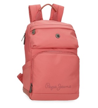 Computerrugzak met twee compartimenten Corin roze