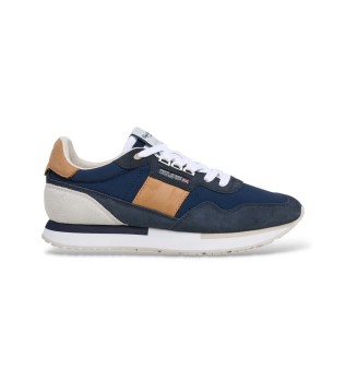 Aiden Classic Leder Turnschuhe navy