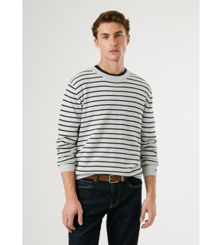 Andre Stripe Sweater grey
