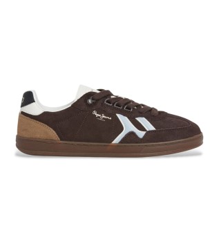 Ball Mix Leather Sneakers brown