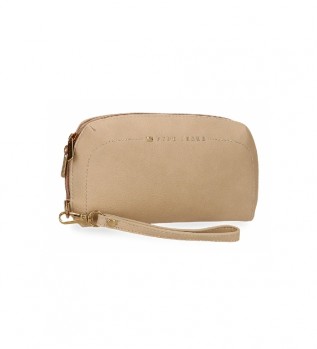 Sac fourre-tout beige Diane -20x11x4cm