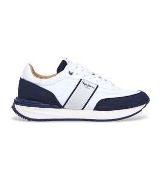 Buster Club leather trainers white