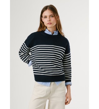 Carlina-Pullover in Marineblau