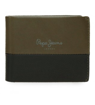 Ledergeldbrse Dual Khaki grn