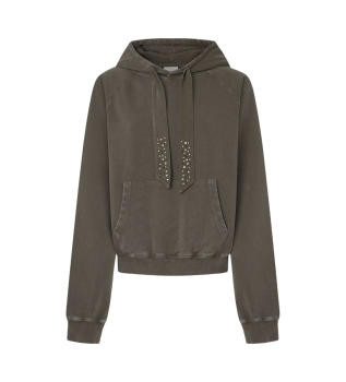 Falista gr�n sweatshirt