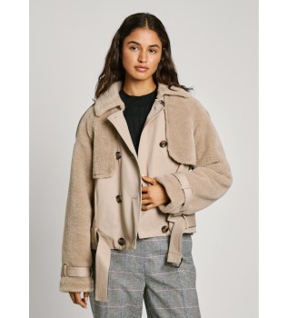 Fiona bež plašč