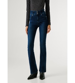 Pantalón Flare Contour azul
