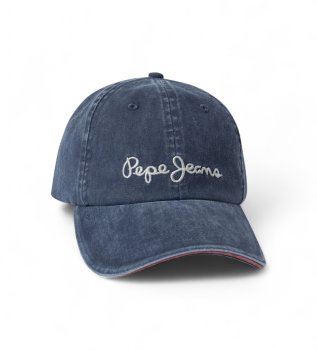 Casquette marine Fleur