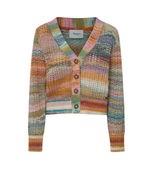 Cardigan indien multicolore