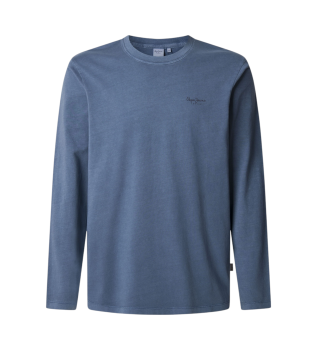 T-shirt long Jacko bleu