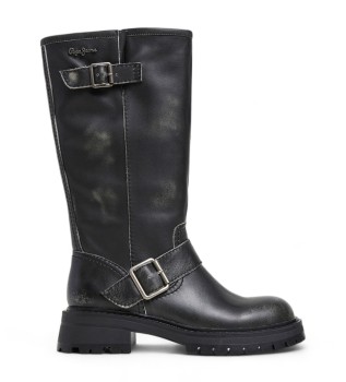 Kane Warm Leather Boots noir