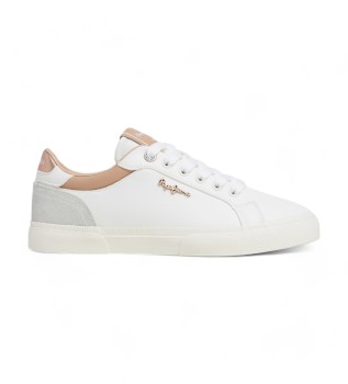Kenton Court sapatos de couro branco